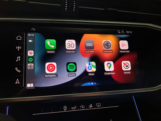 Audi MH2P MIB2P Europa 2023 kort, CarPlay (Trådløst), Android Auto, aktivering af navigation